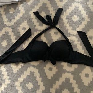 Black bathing suit top